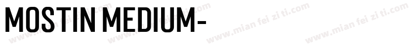 Mostin Medium字体转换